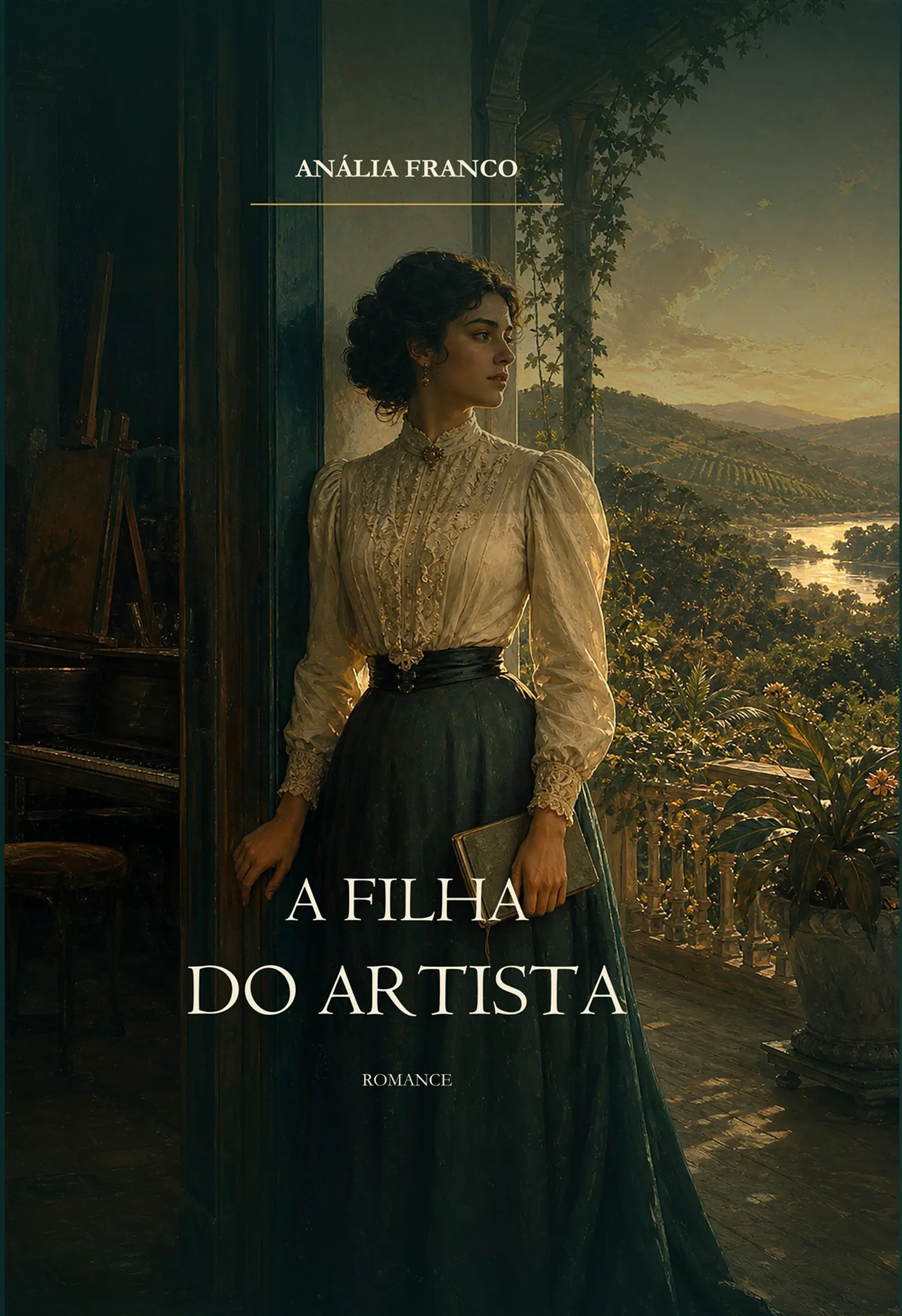Capa da edição Busleyden de A filha do artista, de Anália Franco.